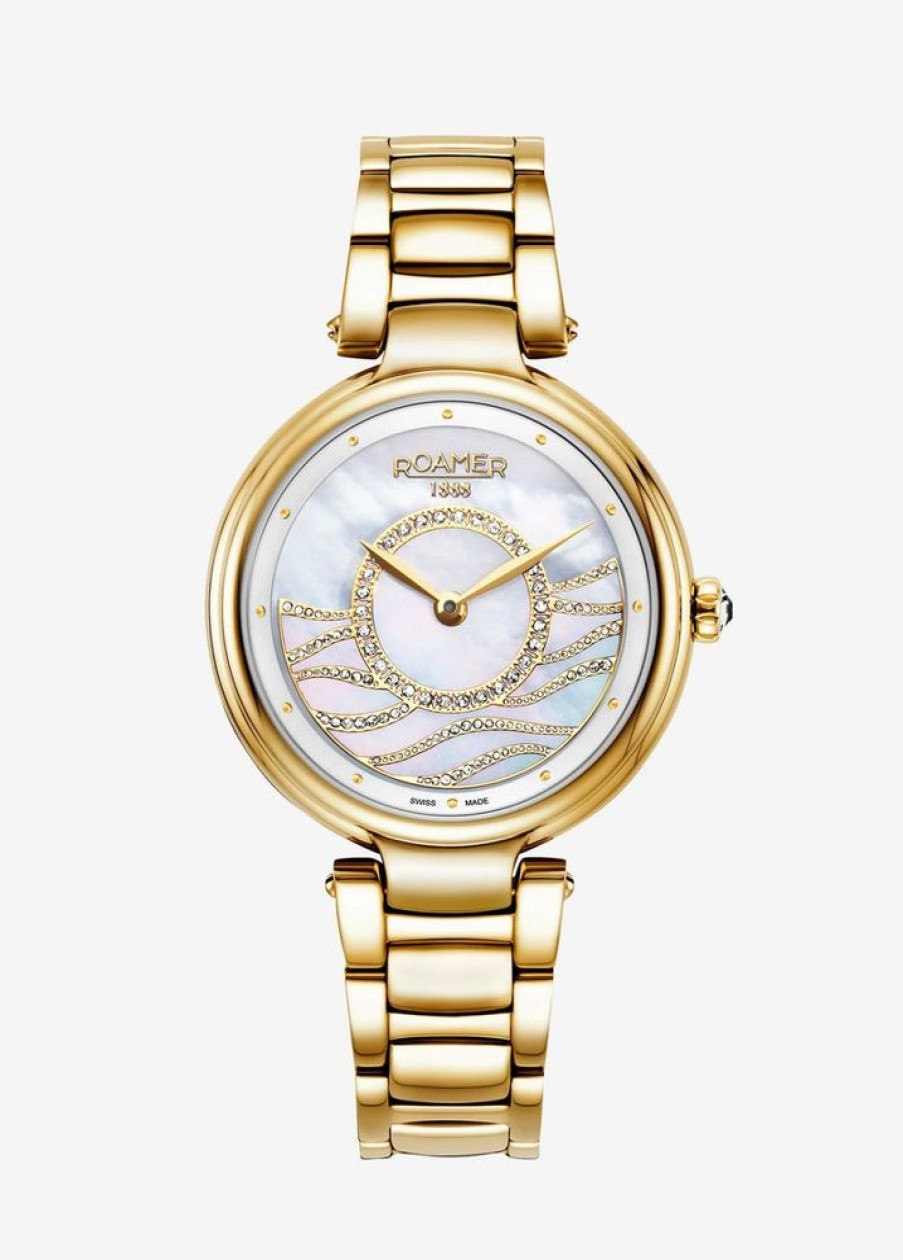 Watches Roamer | Lady Mermaid Gold Stainless Steel Watch