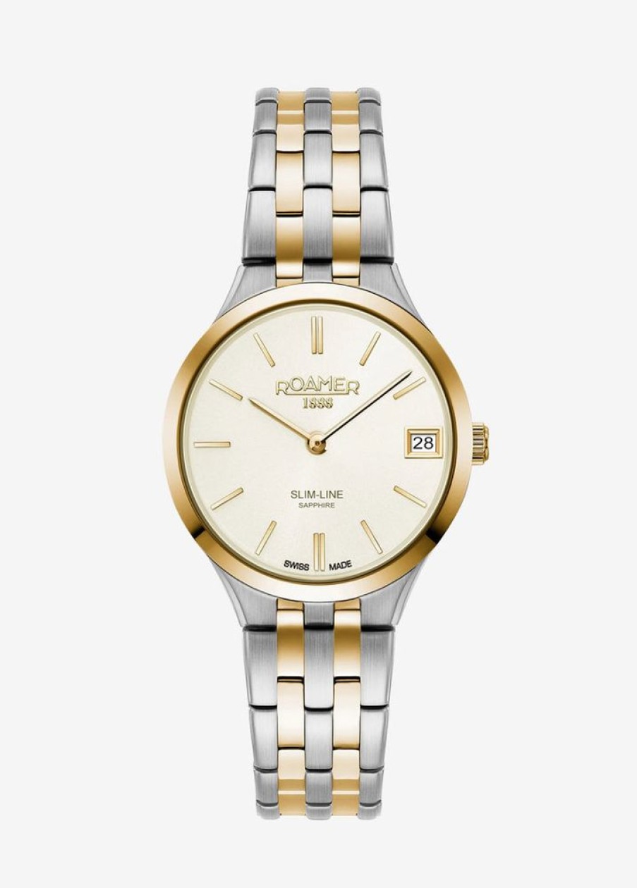 Watches Roamer | Slim-Line Classic Two-Tone 30Mm Watch