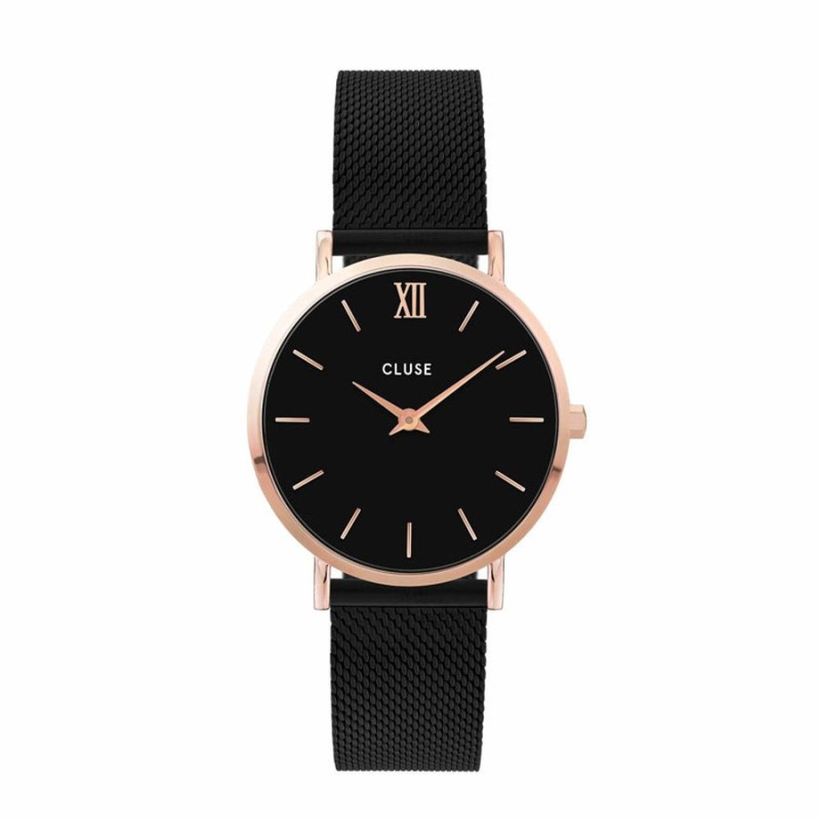 Watches Cluse | Cluse Minuit Mesh Rose Gold Watch