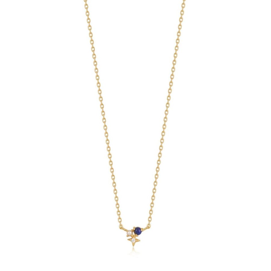 Jewellery Ania Haie | Gold Lapis Star Necklace