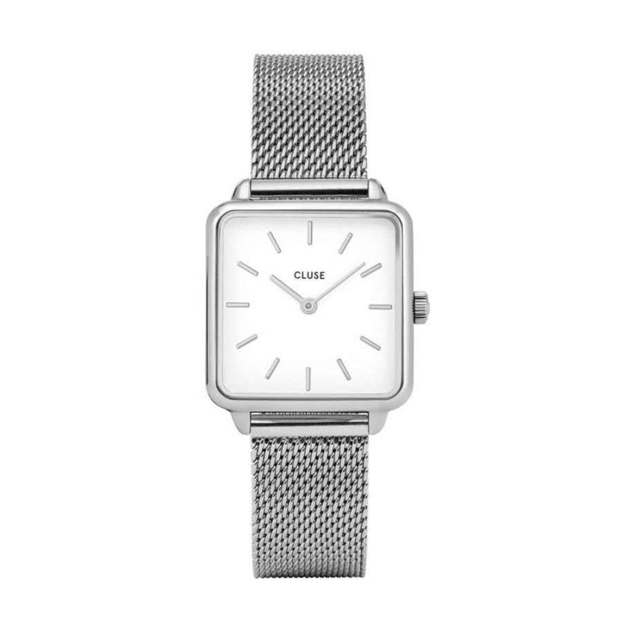 Watches Cluse | Cluse La Tetragone Silver Watch