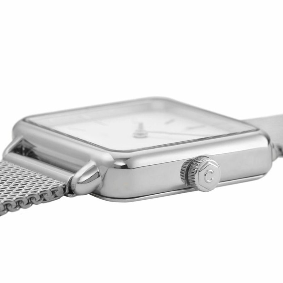 Watches Cluse | Cluse La Tetragone Silver Watch