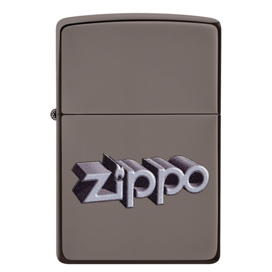 Accessories Zippo | 3D Logo Black Ice Lighter