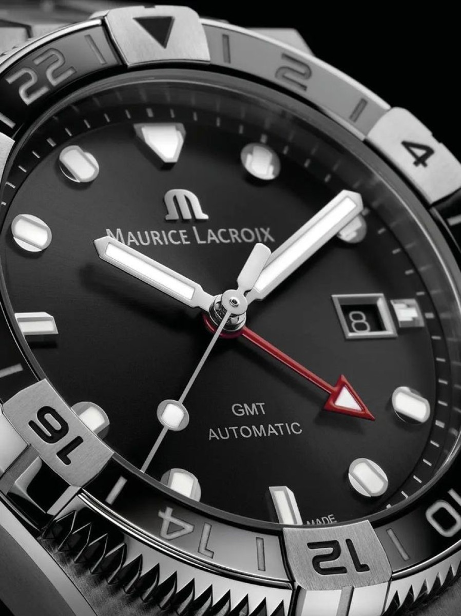 Watches Maurice Lacroix | Swiss-Made Aikon Automatic Venturer Gmt 43Mm Watch