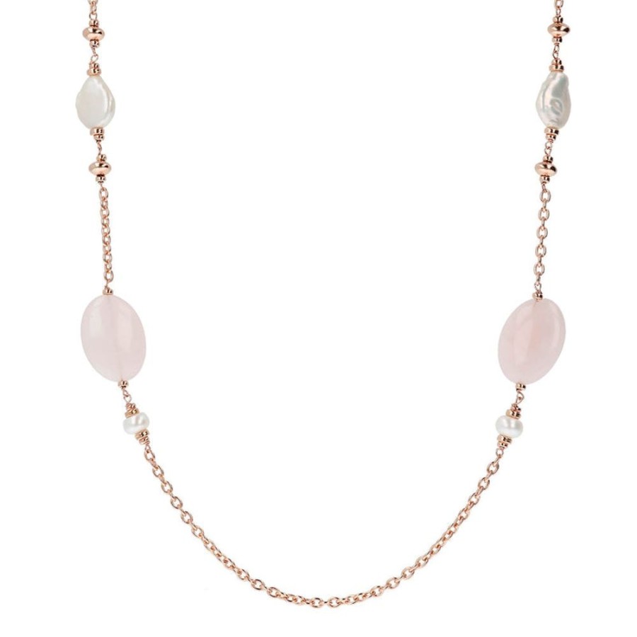 Jewellery Bronzallure | Pearls And Natural Stones Necklace