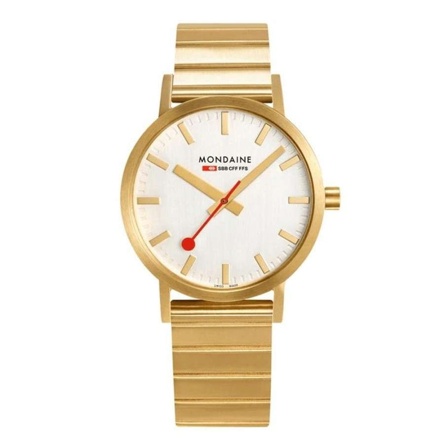 Watches Mondaine | Classic Ip Gold-Plated Stainless Steel