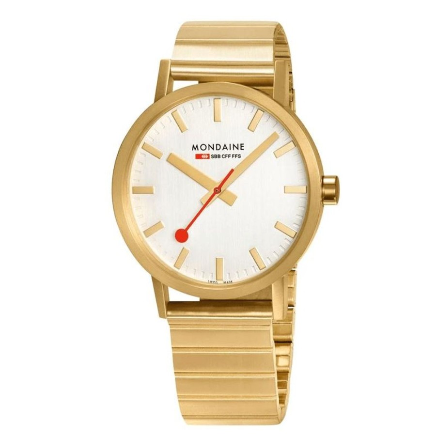 Watches Mondaine | Classic Ip Gold-Plated Stainless Steel