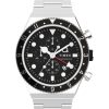 Watches Timex | Q Gmt Chronograph 40Mm Steel Bracelet Watch