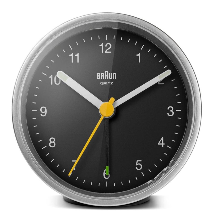 Watches Braun | Classic Analogue Alarm Clock Silver