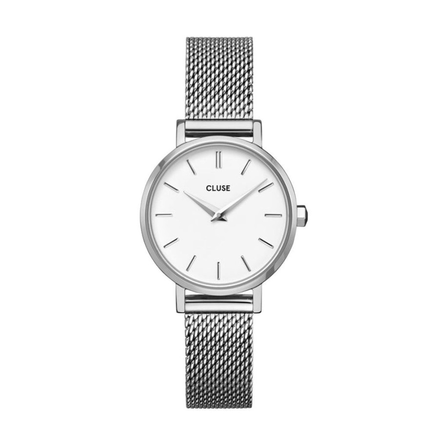 Watches Cluse | Cluse Boho Chic Petite Mesh Silver Watch