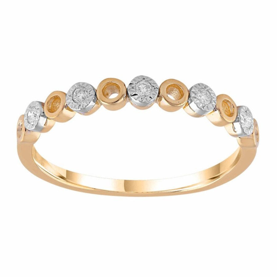 Jewellery Diamonds by WD | Ring With 0.05Ct Diamonds In 9K Yellow Gold