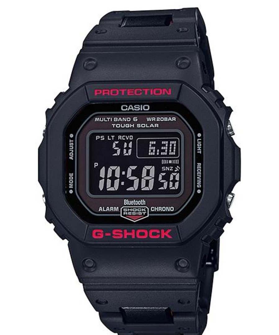 Watches G-Shock | Solar Black Resin Band Watch