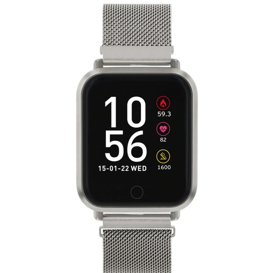 Watches Reflex Active | Series 6 Silver Mesh Smart Watch