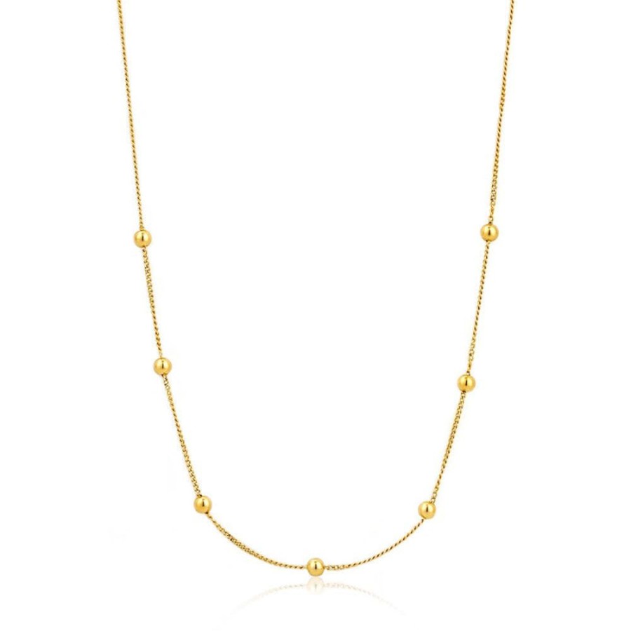 Jewellery Ania Haie | Modern Beaded Necklace - Gold