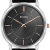 Watches Bulova | Classic Quartz Black Leather