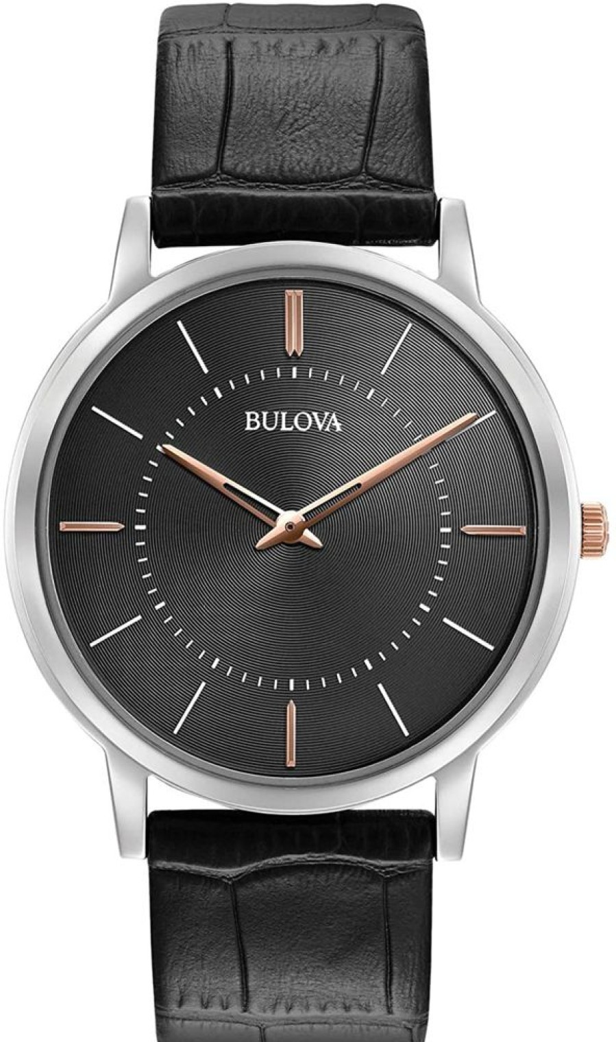 Watches Bulova | Classic Quartz Black Leather