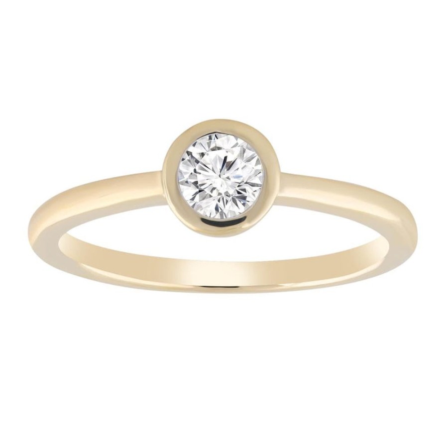 Jewellery Diamonds by WD | Solitaire Ring With 0.15Ct Diamond In 9K Yellow Gold