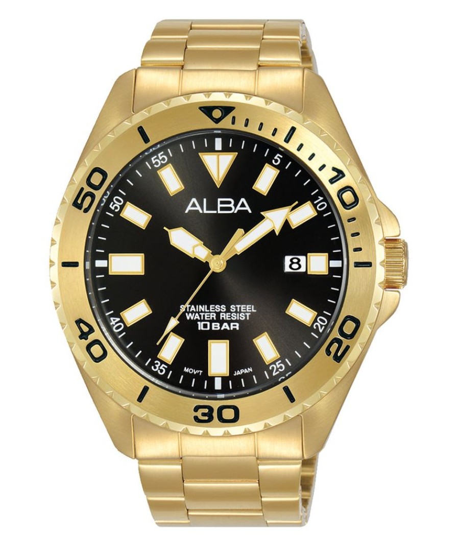 Watches Alba | Active Sports Gold Stainless Steel