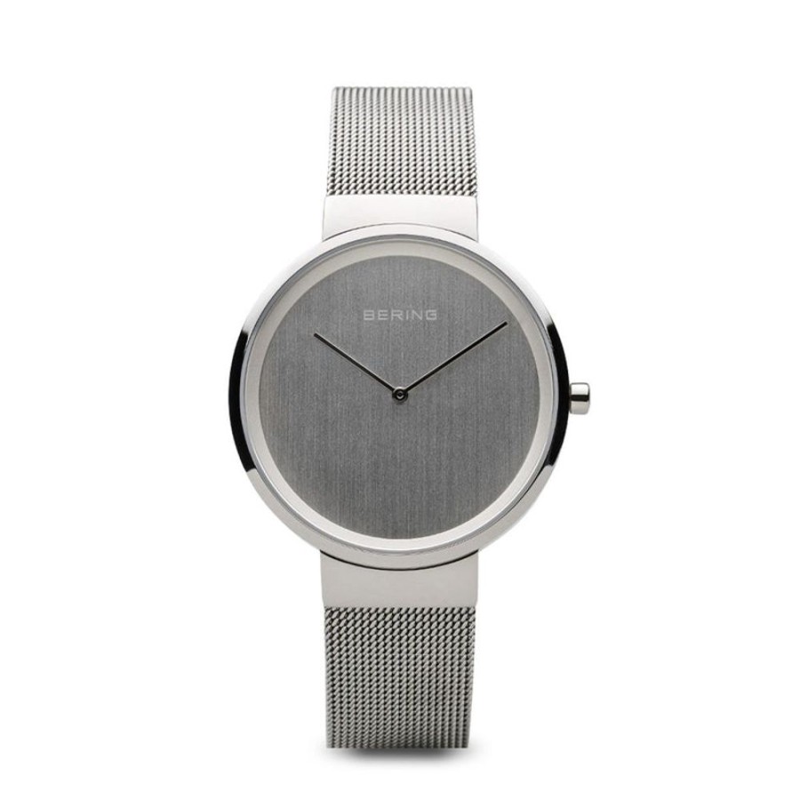 Watches Bering | Classic Polished Silver 31Mm Mesh Watch