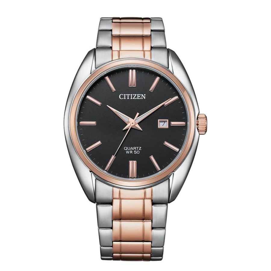 Watches Citizen | Stainless Steel Black Dial Watch