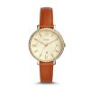 Watches Fossil | Jacqueline Gold Dial Leather