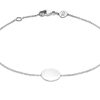 Jewellery Diamonds by WD | 9K White Gold Solid Mini Disc Bracelet 18Cm+1Cm