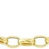 Jewellery Diamonds by WD | 9Ct Yellow Gold Oval Belcher Chain Necklace 50Cm