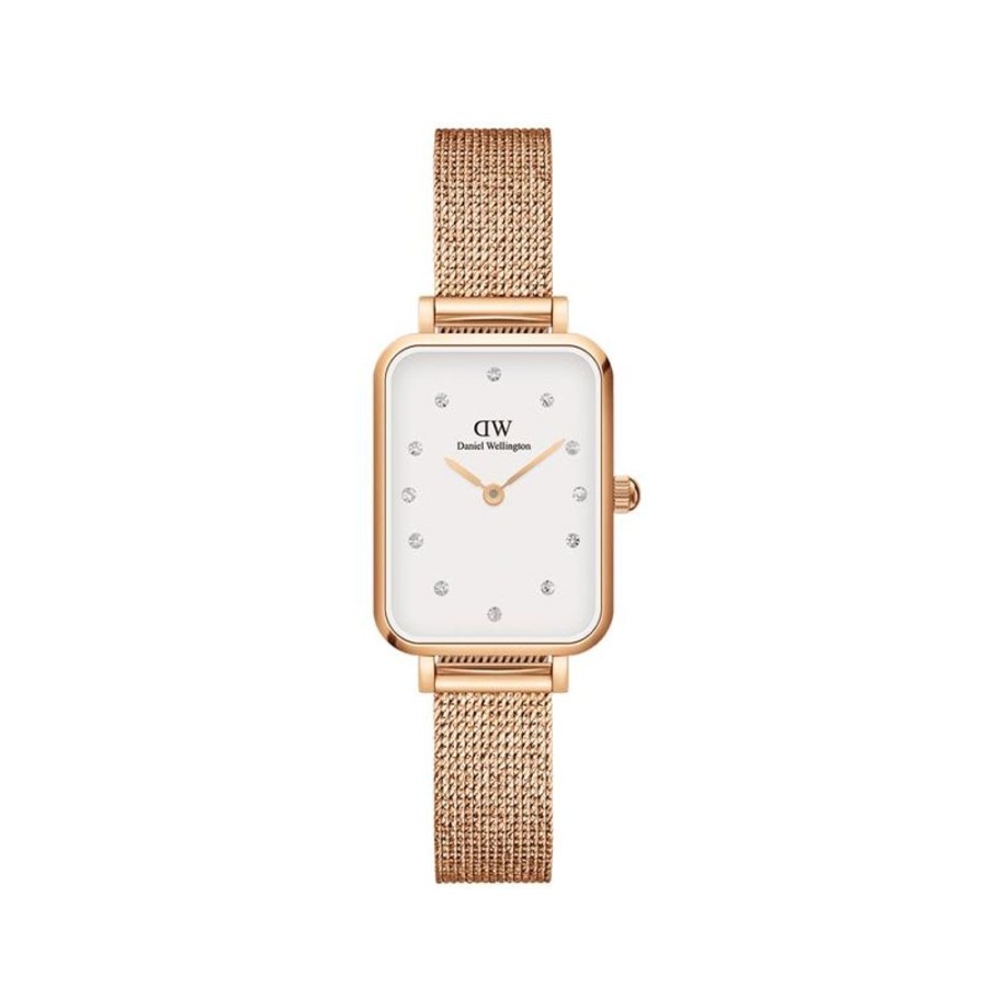 Watches Daniel Wellington | Quadro 20X26 Pressed Lumine White Watch