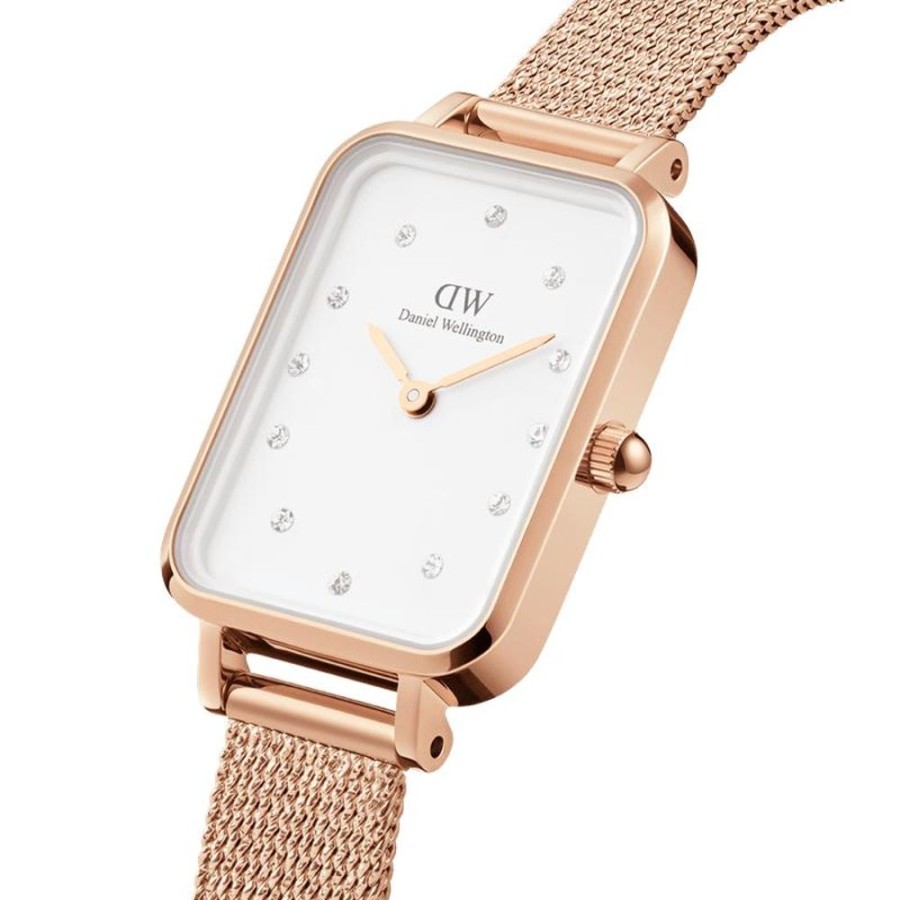 Watches Daniel Wellington | Quadro 20X26 Pressed Lumine White Watch