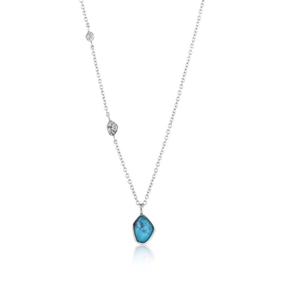 Jewellery Ania Haie | Turquoise Pendant Necklace - Silver