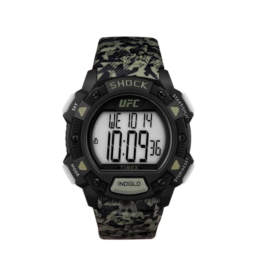 Watches Timex | Ufc Core Shock 45Mm Resin Strap Watch