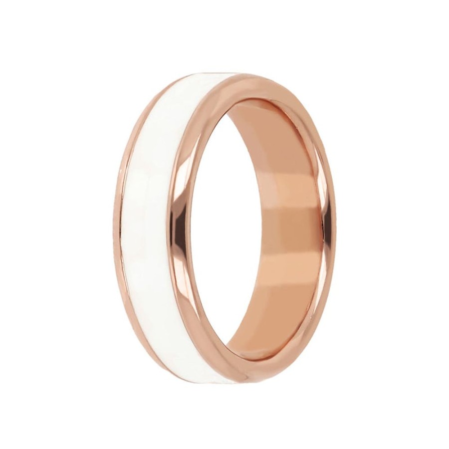 Jewellery Bronzallure | Miss White Enamel Band Ring