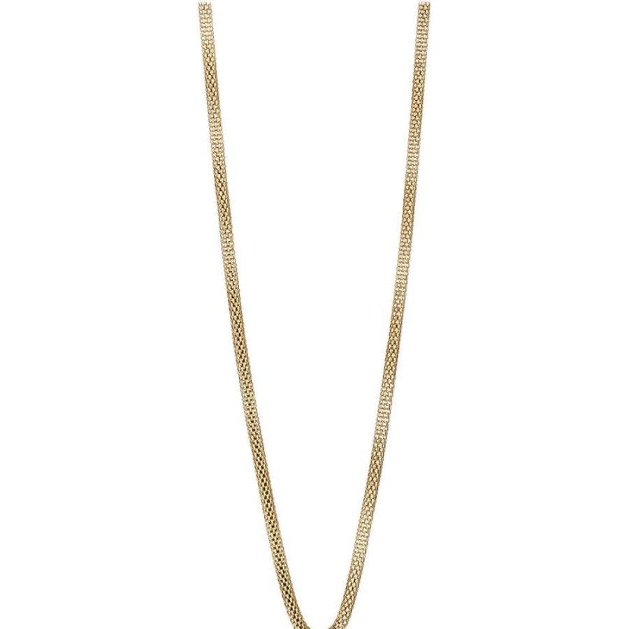 Jewellery Bering | Bering Arctic Symphony Polished Gold Necklace 45Cm