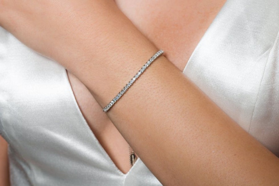 Jewellery Georgini | Georgini Iconic Bridal Vera 2Mm Bracelet Silver