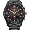 Watches Citizen | Eco-Drive Stainless Steel Black Dial Watch