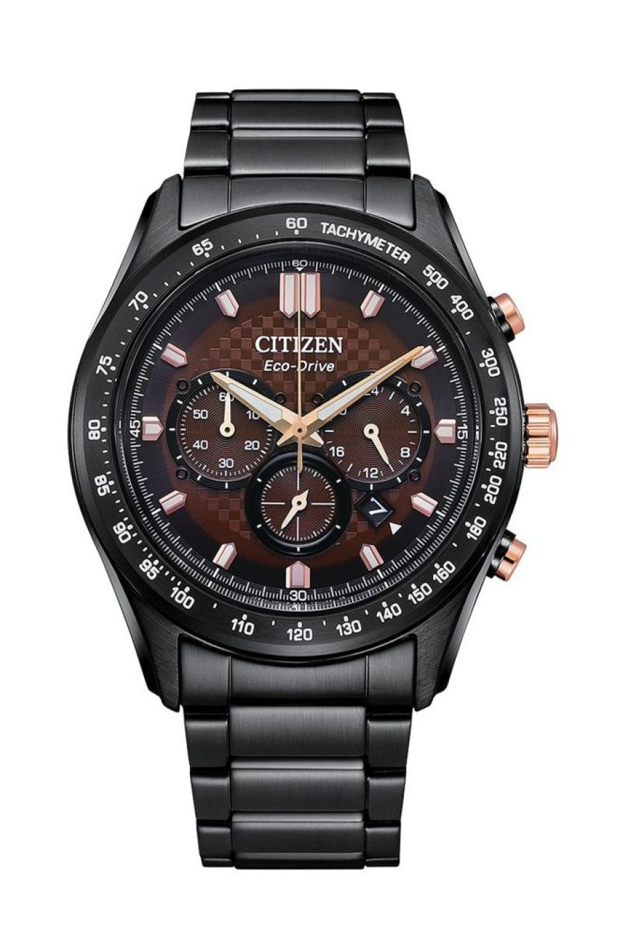 Watches Citizen | Eco-Drive Stainless Steel Black Dial Watch