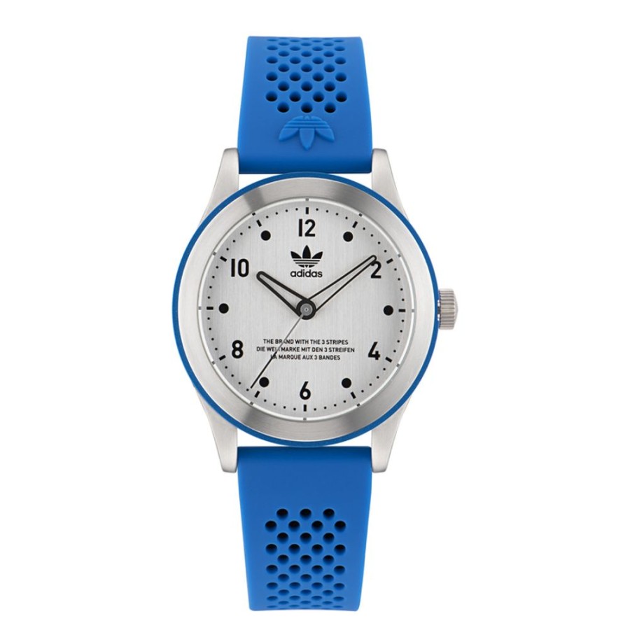 Watches Adidas | Code Three 40Mm White Dial Watch