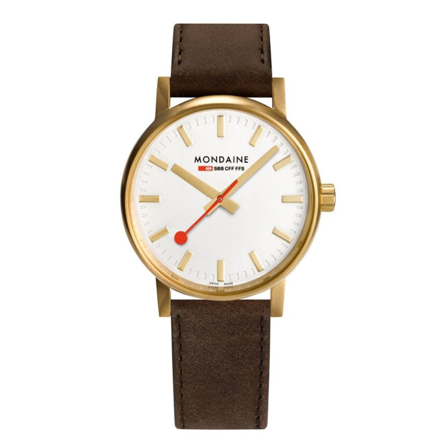 Watches Mondaine | Official Evo2 Golden Stainless Steel Watch