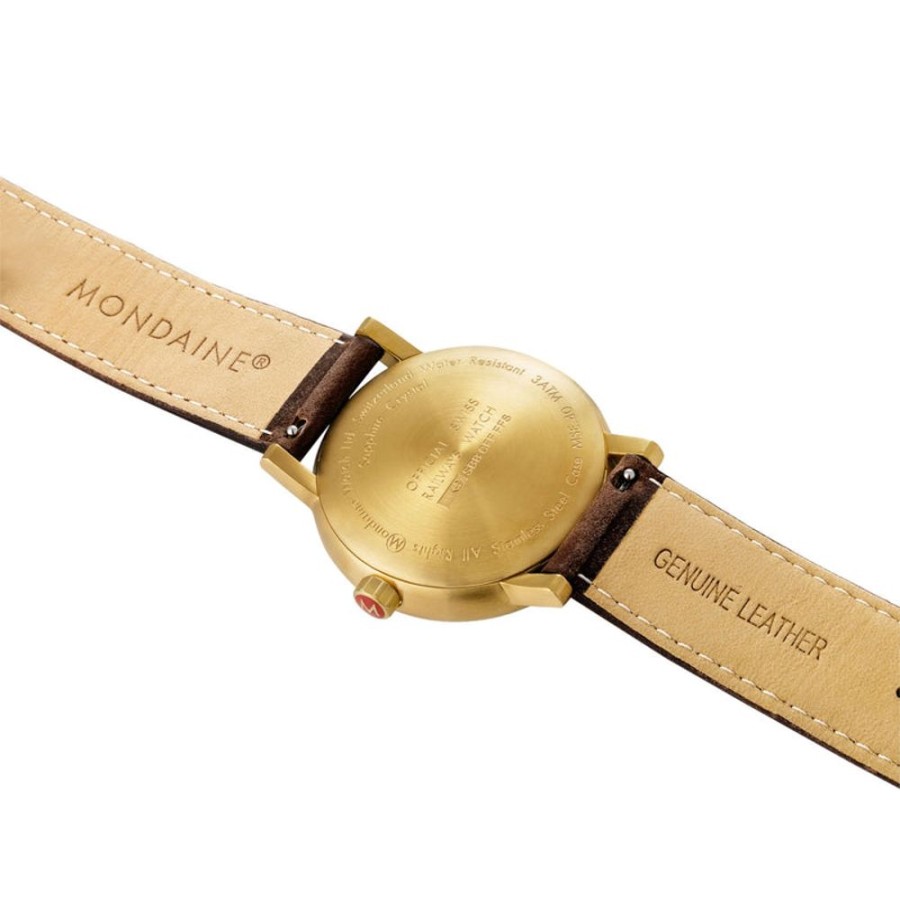 Watches Mondaine | Official Evo2 Golden Stainless Steel Watch