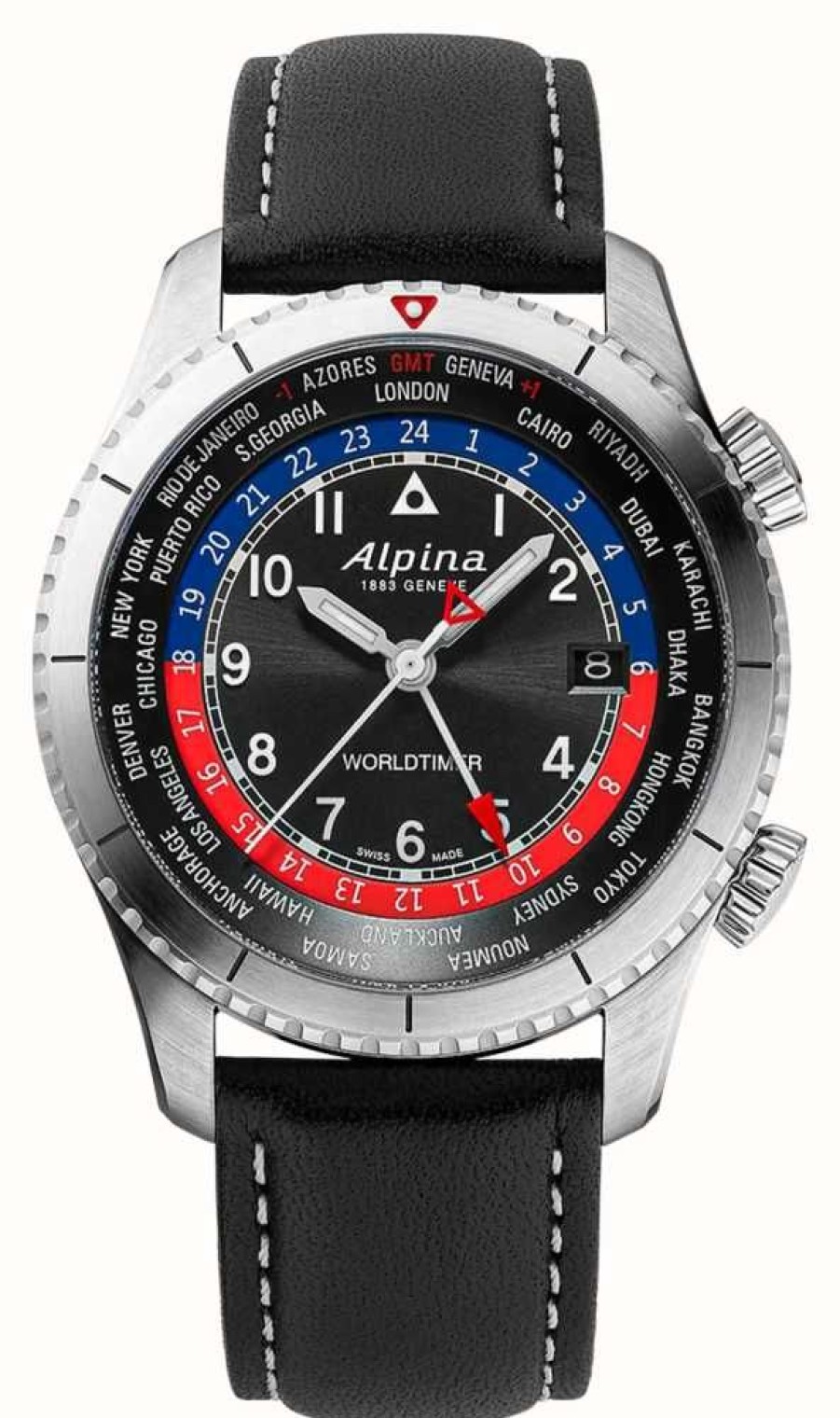 Watches Alpina | Startimer Pilot Quartz Worldtimer