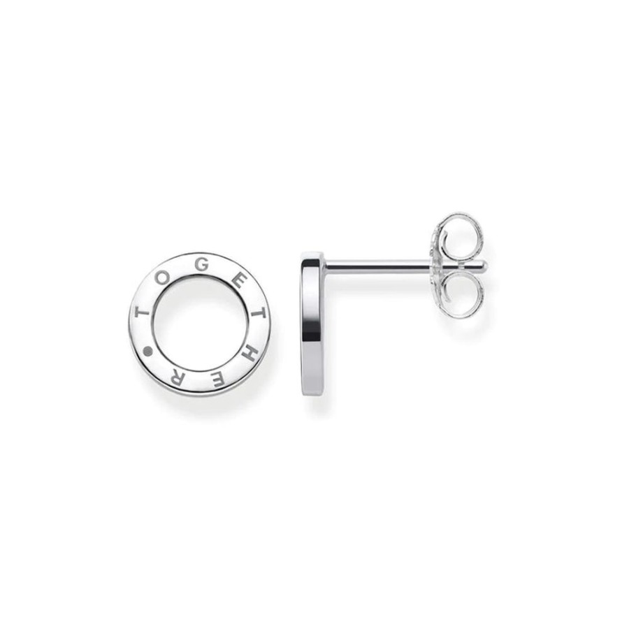 Jewellery Thomas Sabo Jewellery | Thomas Sabo Silver Ear Studs Circles Together