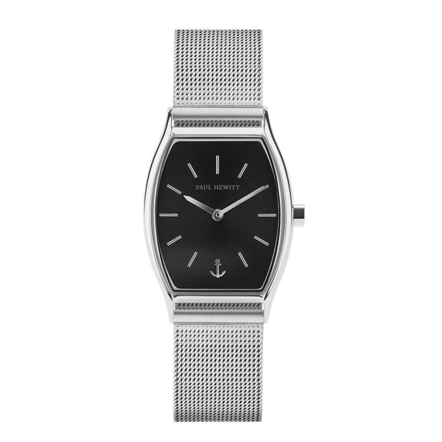 Watches Paul Hewitt | Modern Edge Black Sunray Silver Watch