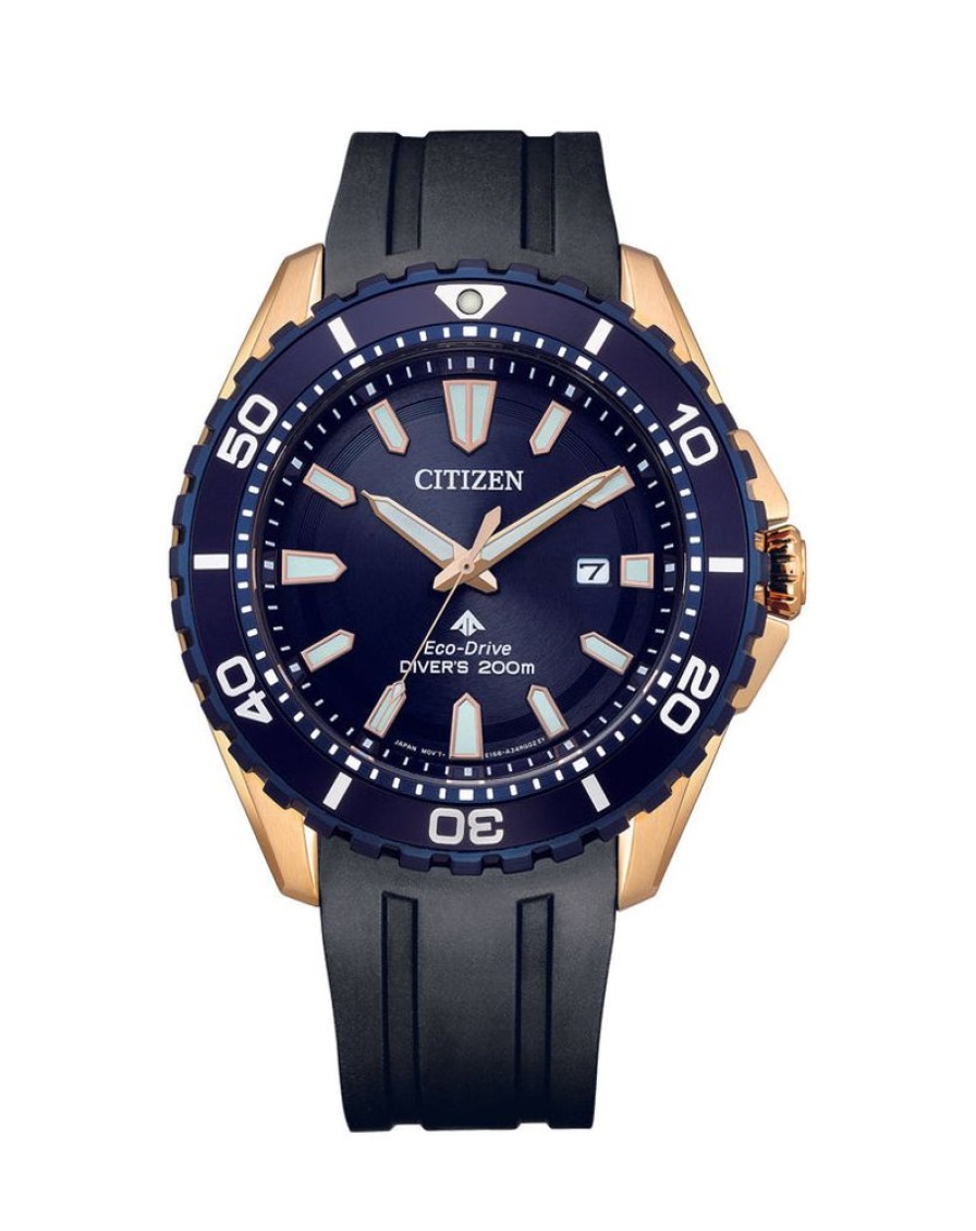 Watches Citizen | Eco-Dive Blue Dial Polyurethane Strap Watch