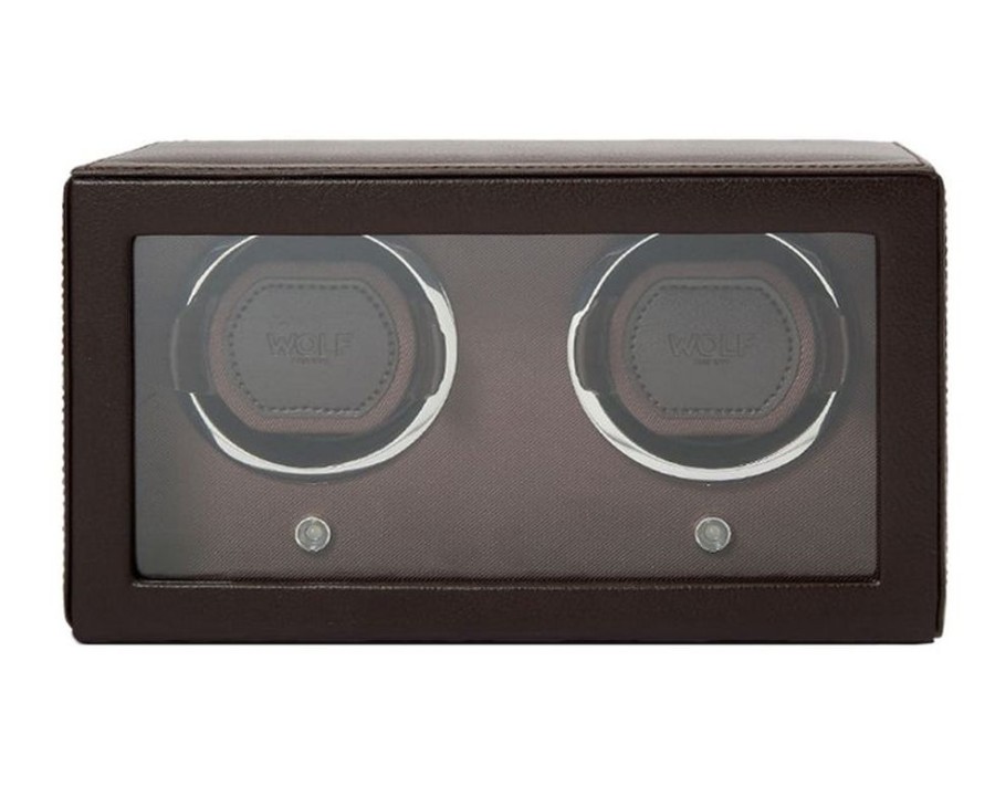 Accessories Wolf | Cub Double Watch Winder With Cover