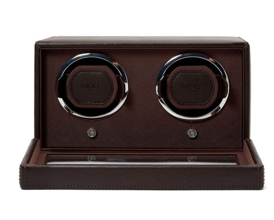 Accessories Wolf | Cub Double Watch Winder With Cover