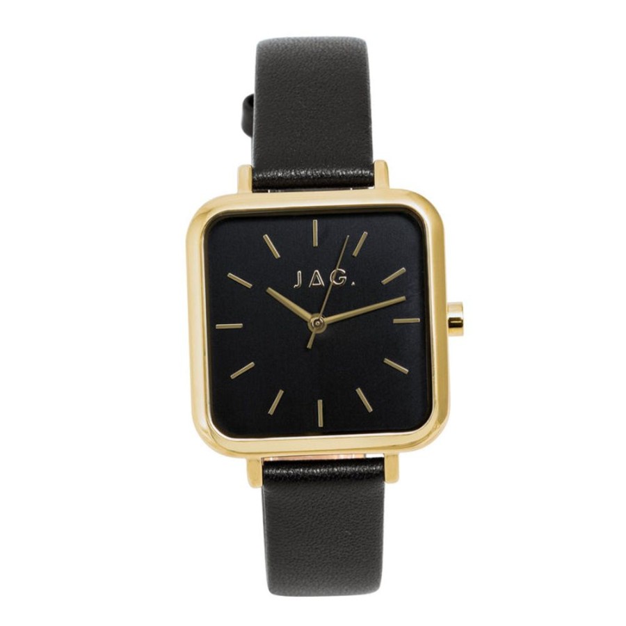 Watches jag | Jag Kiara Black Dial 30Mm Watch