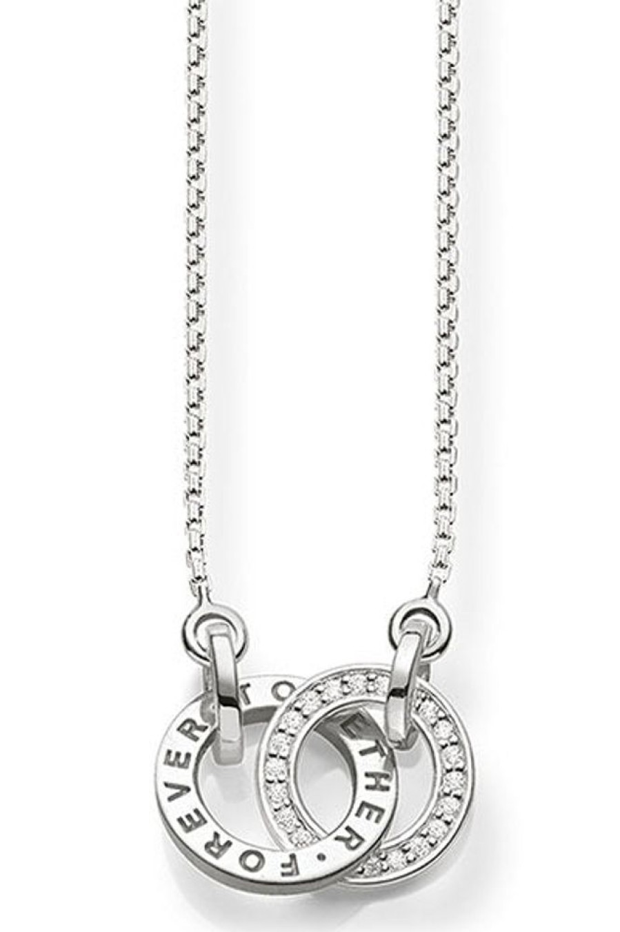 Jewellery Thomas Sabo Jewellery | Thomas Sabo Together Rings Necklace 40-45Cm