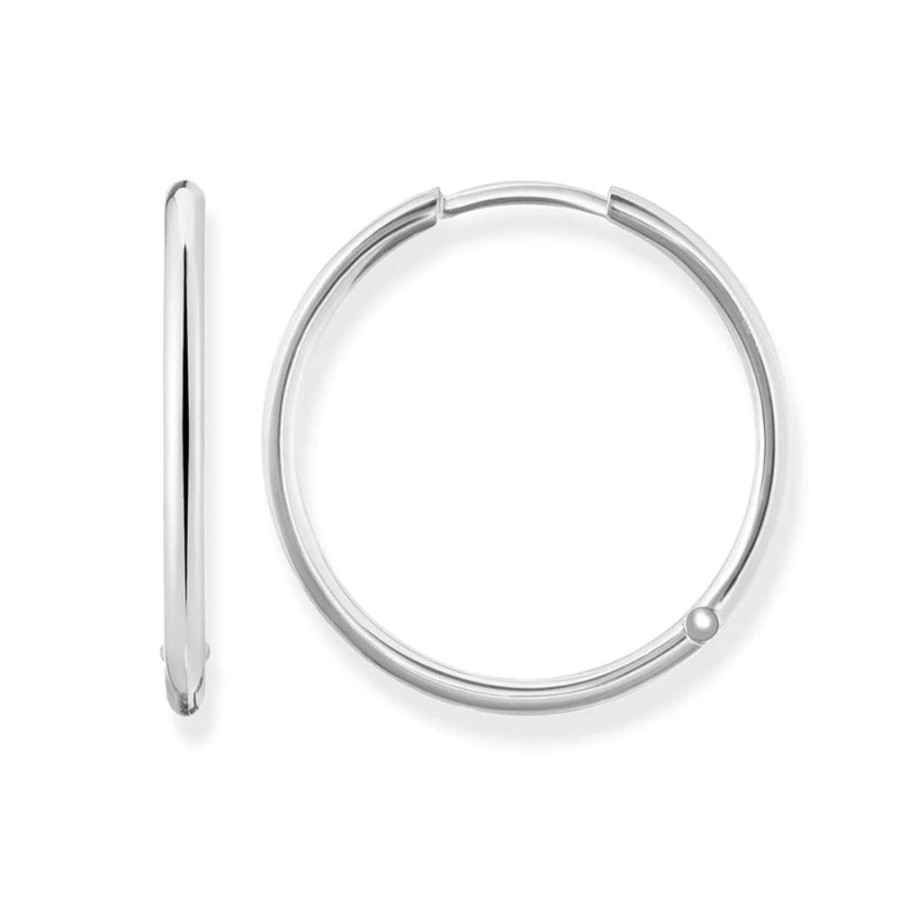 Jewellery Thomas Sabo Jewellery | Thomas Sabo Hoop Silver Earrings Large