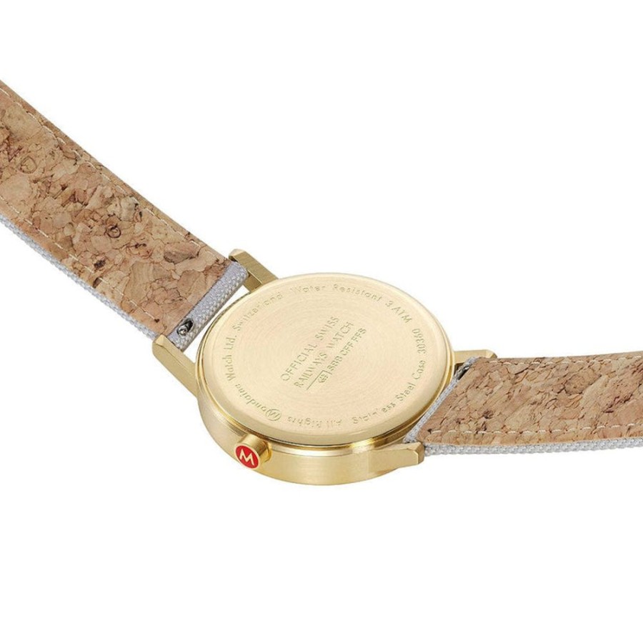 Watches Mondaine | Classic Good Grey Golden Watch