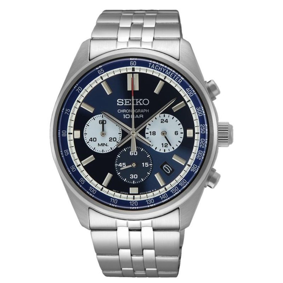 Watches Seiko | Chronograph Men'S Blue Dial Watch